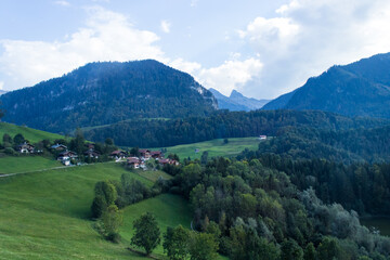 Asewome swiss counntryside view in the mountins