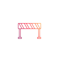 Barricade block vector.  Vector Illustration  for mobile concept and web design. 