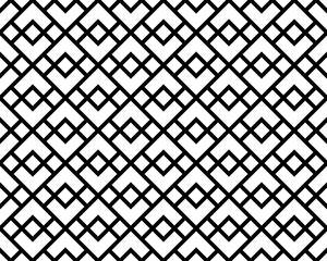The geometric pattern with lines. Seamless vector background. White and black texture. Graphic modern pattern. Simple lattice graphic design