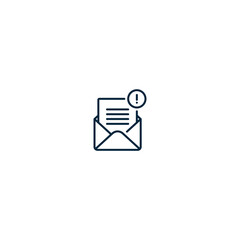 Alert Mail icon. Envelope icon with exclamation mark.
