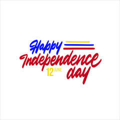 Happy independence day of Philippines. Philippines country. Elegant vector background