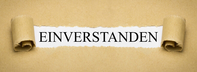 Einverstanden
