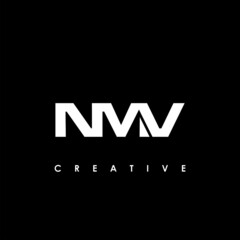 Obraz premium NMV Letter Initial Logo Design Template Vector Illustration