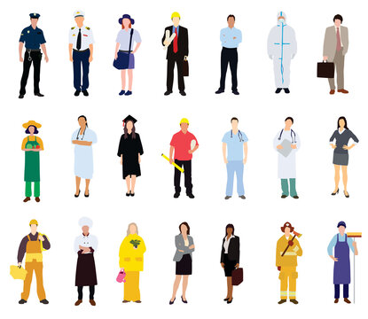 set of business people, business people collection, jobs, passion