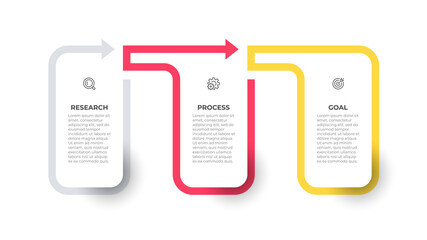 Vector infographic design label with icons and square template. Business concept with 3 options or steps.