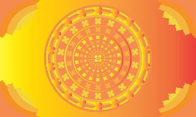 Marigold flower. Calendula officials. Vector abstract plant isolated on white background flat icon, logo, badge, design elements. Mexican, indian, french motifs. Botanical flower decorative design.