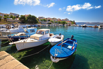 Fototapeta na wymiar Brodarica village on Adriatic sea, Sibenik archipelago of Dalmatia, Croatia