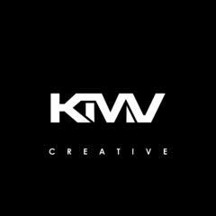 Fototapeta premium KMV Letter Initial Logo Design Template Vector Illustration