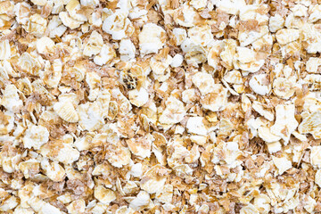 background - oat flakes with rye bran