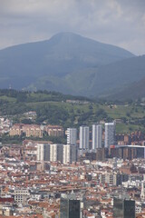 Urbanscape in the city of Bilbao