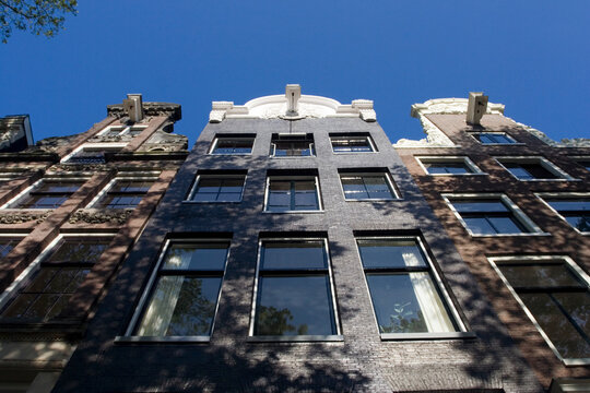 Front of a house Amsterdam Netherlands, Grachtendpand Amsterdam Nederland