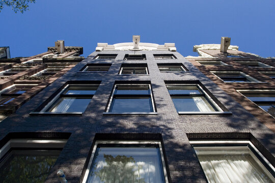 Front of a house Amsterdam Netherlands, Grachtendpand Amsterdam Nederland