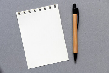 A blank page from a notebook.