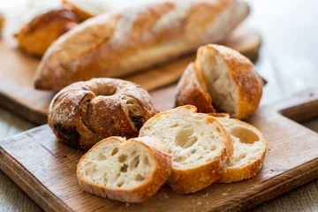 Foto op Plexiglas Bakkerij いろいろなパン　パン集合