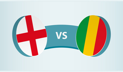 England versus Mali, team sports competition concept.