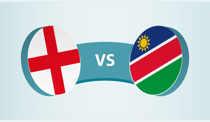 England versus Namibia, team sports competition concept.