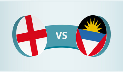 England versus Antigua and Barbuda, team sports competition concept.