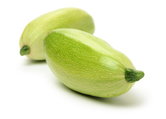 Zucchini on a white background 