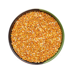 chumiza siberian millet seeds in round bowl