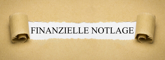 Finanzielle Notlage