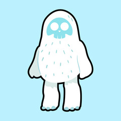 cute yeti character