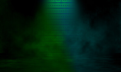 Fototapeta premium Colour Gradient with Black Background