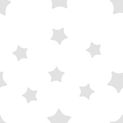 Obraz premium Vector Baby Star seamless pattern. Grey retro background. Chaotic doodle elements Illustration. Abstract kids scandinavian geometric shape texture. Design template for wallpaper, wrapping, textile