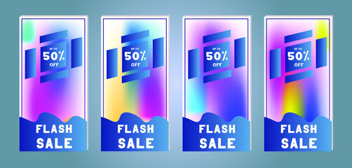 Collection of Sale and Discount Flyers. Template for your design.
