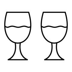 Vector Drinks Outline Icon Design