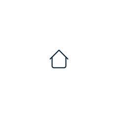 Minimal home icon. Outline design