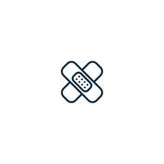 Medical Band-aid. Antiseptic band-aid.