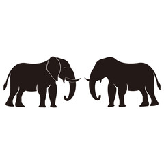 Elephant set icon vector illustration design