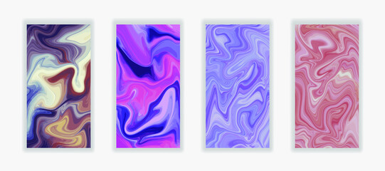 Wave Liquid Marble style texture illustration. Color background for banner, flyer, business card, poster, wallpaper, brochure
