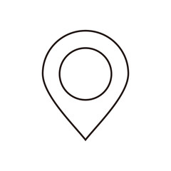 Location vector icon isolated,map pin,pin marker with flat style