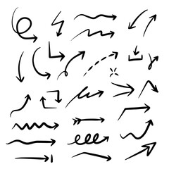 Hand Drawn Arrow Vector Set