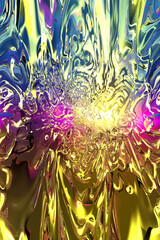 Artistic illustration of an abstract psychedelic background