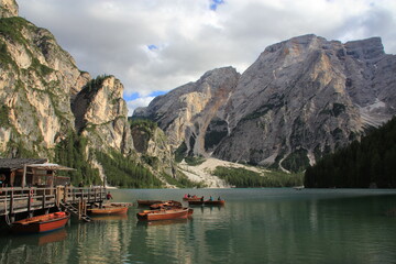 Mountain lake in italy.