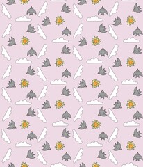 seamless pattern with bird
