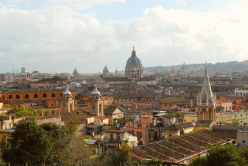 Fototapeta na wymiar panorama of Rome, Italy