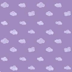 seamless pattern with cloud 
