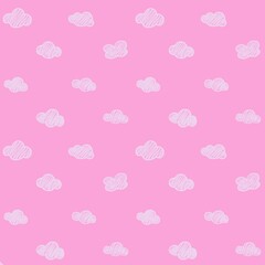 seamless pattern with clouds 