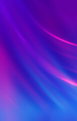 Empty dark abstract background with ultraviolet geometric lines. Neon glow.