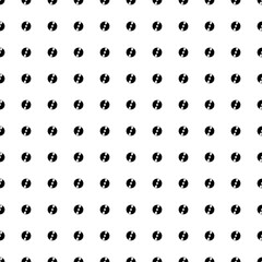 Square seamless background pattern from black cd symbols. The pattern is evenly filled. Vector illustration on white background