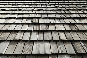 Weather resistant wood shingle siding background