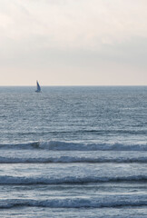 sailing ship on the horizon
