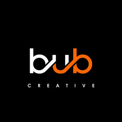BUB Letter Initial Logo Design Template Vector Illustration