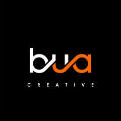BUA Letter Initial Logo Design Template Vector Illustration