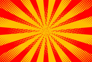 Vintage comic style pop art background