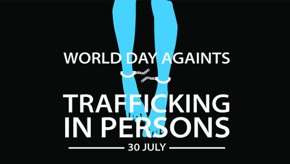 world day against trafficking in persons july 30th vector image