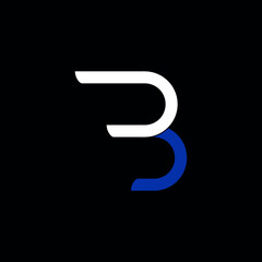 logo design with letter 'b' concept